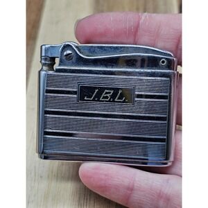 Vintage‎ Silver Tone Ronson Adonis Lighter Engraved JBL Made In Newark NJ